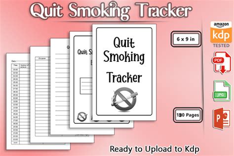 Quit Smoking Tracker Kdp Interior Graphic By Ishop · Creative Fabrica