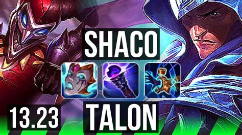 Shaco Vs Talon Jng M Mastery Solo Kills Legendary Br Master Youtube