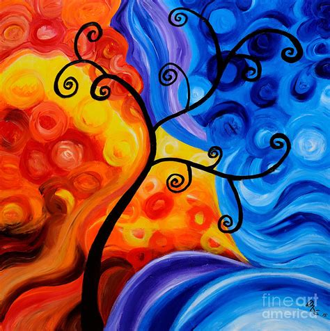 Abstract Blueorange Painting By Art By Danielle