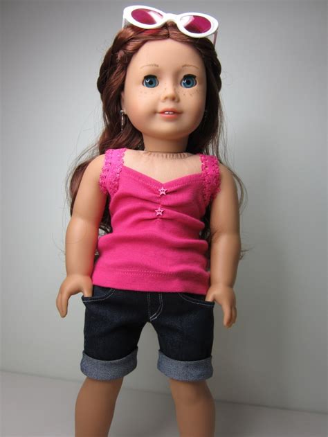 American Girl Doll Clothes Denim Shorts With Cuffs And Etsy Doll