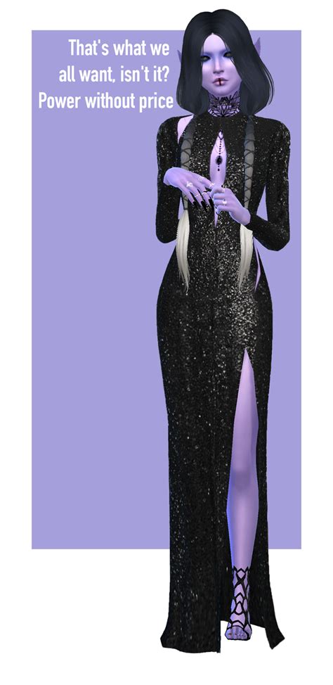 An Alien Goddess Inspired By This Dress By My Sims 4