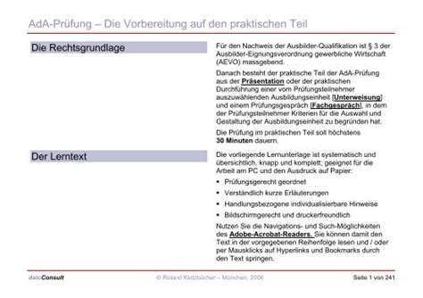 We did not find results for: AdA-Prüfung - Die Vorbereitung auf den praktischen Teil