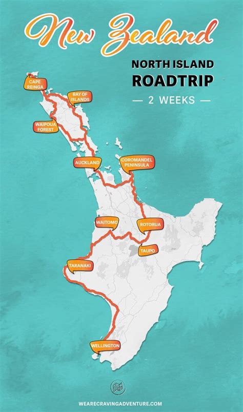 New Zealand North Island Road Trip 2 Week Itinerary Craving