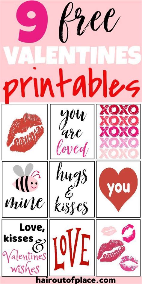 9 Free Valentines Printables That Are Cute As Can Bee Valentines