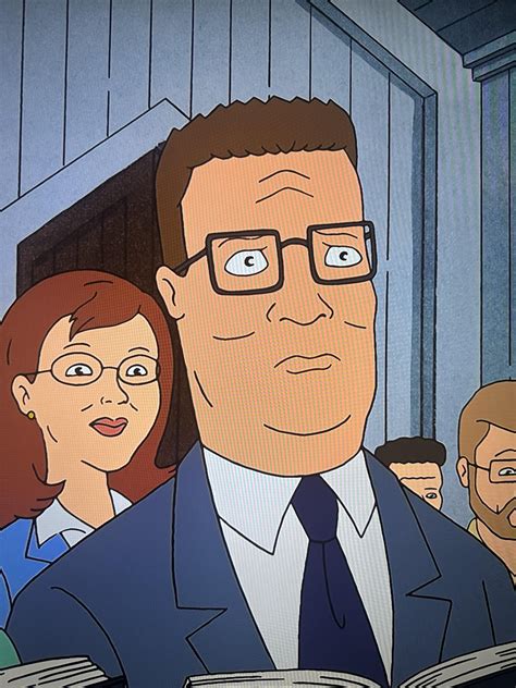 for some reason this is my favorite disturbed hank hill face from the episode when bill starts
