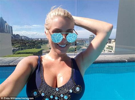 Zilda Williams Shows Off Her Curves In Skimpy Swimwear Daily Mail Online