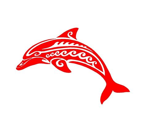 Tribal Dolphin Vinyl Decal Car Window Laptop Sticker Kandy Vinyl Shop