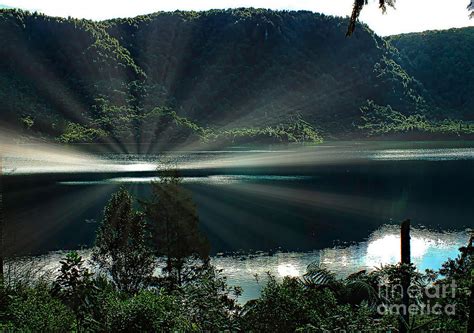The Blue Lake Also Known As Lake Tikitapu Rotorua New Zealand