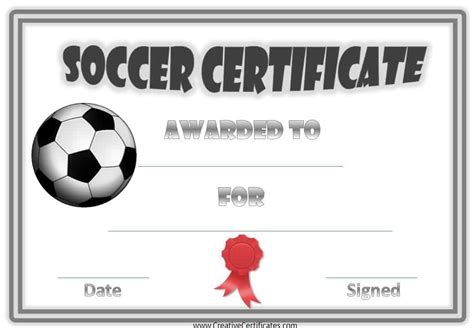 Free Printable Soccer Awards Certificates Printable World Holiday
