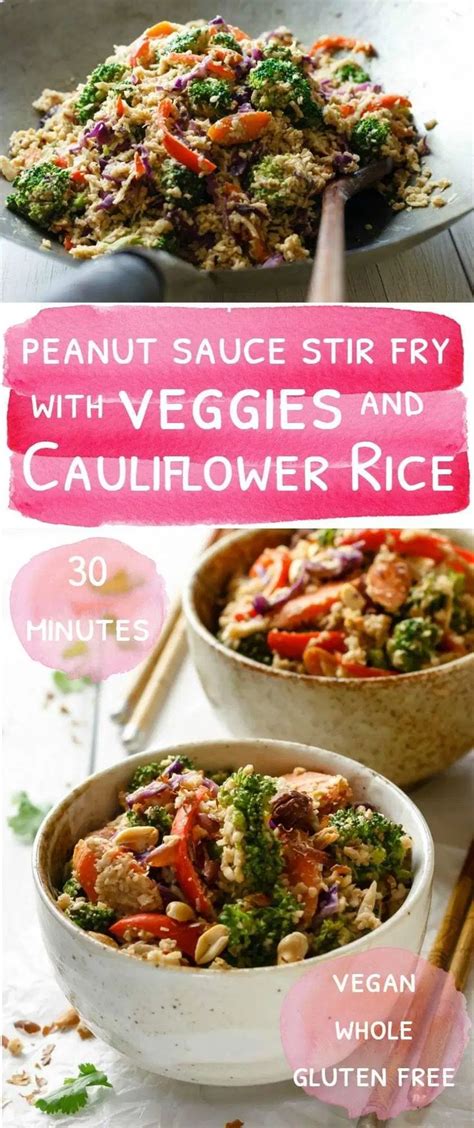 And the rest is history! Peanut Sauce Stir Fry with Veggies and Cauliflower Rice ...