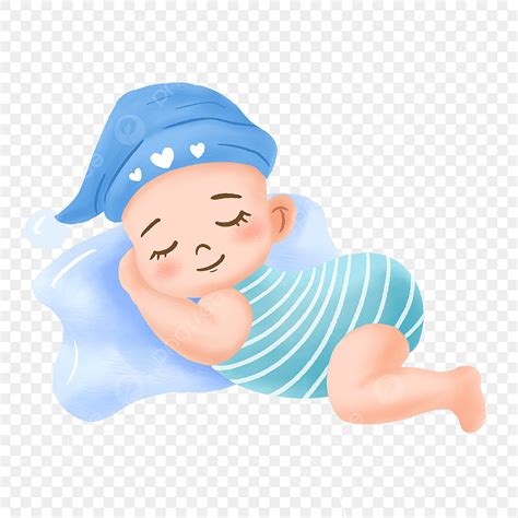 Cute Baby Watercolor Hd Transparent Cute Baby Sleeping Watercolor