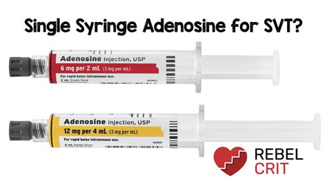 Single Syringe Adenosine For Svt Rebel Em Emergency Medicine Blog