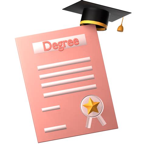 Education Degree 3d Icon 24063694 Png