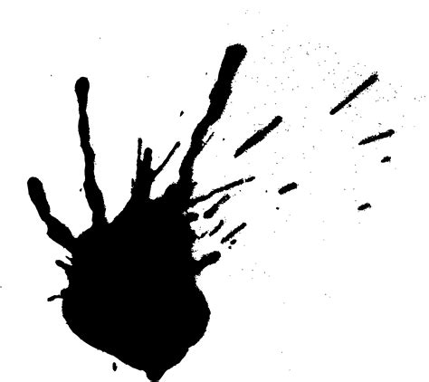 20 Black Paint Splatters Png Transparent Vol 1