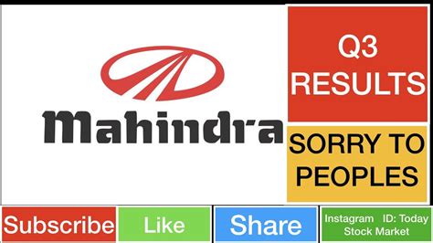 Today, we offer a wide range of products and solutions ranging from suvs to electric vehicles, pickups. Mahindra & Mahindra Q3 RESULT 2020 | M & M Q3 RESULT 2020 ...