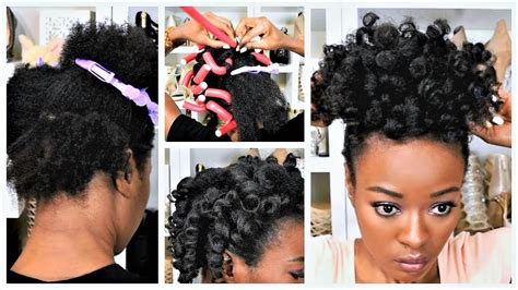 How to use flexi rods for curls on natural hair from img.youtube.com. ONE PACK Heatless Flexi Rods On 4c Natural Hair ...