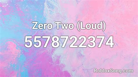 Zero Two Roblox Id Code 2021