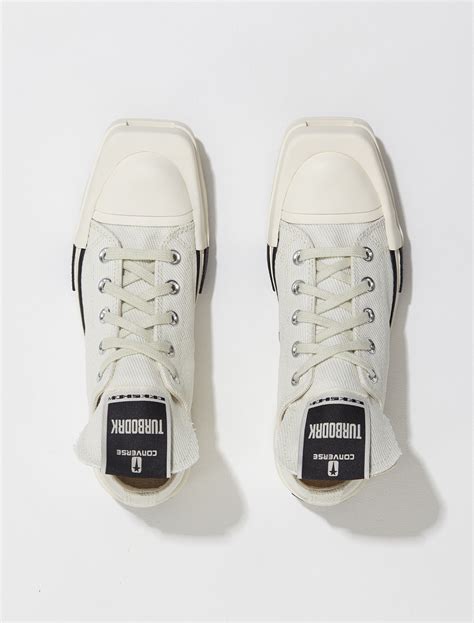 Converse X Rick Owens Drkshadow Turbodrk Chuck 70 Ox Sneaker In Cream