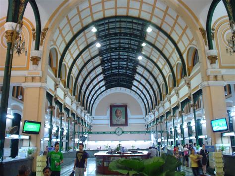 It boasts vibrant street life, handsome buildings, and warm weather all year round. Central Post Office in Ho Chi Minh City - Vietnam