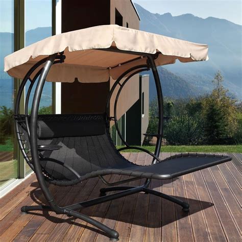 Why did this patio swing with canopy take third place? 2 Person Patio Swing With Canopy For More Pleasant Summer ...