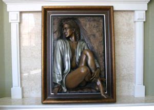 Dimensional Adorned Sculpture Bill Mack Bonded Bronze Sculpture