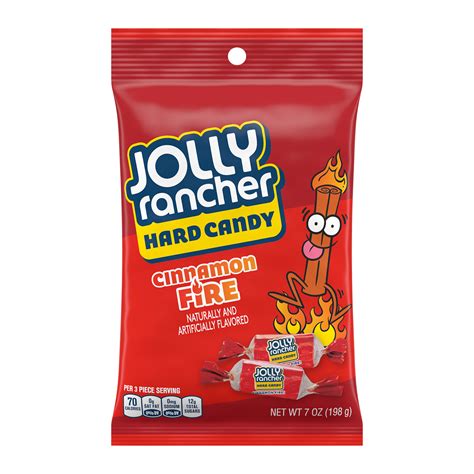Jolly Rancher Cinnamon Fire Hard Candy 7 Oz Bag