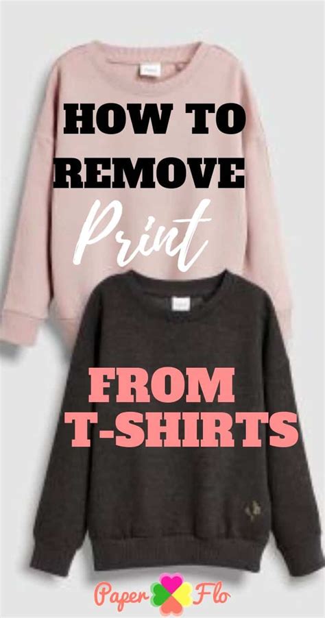 Launder the hoodie, and if any traces of lettering remain, you can repeat the process. How to Remove Print From T-shirts - Paper Flo Designs