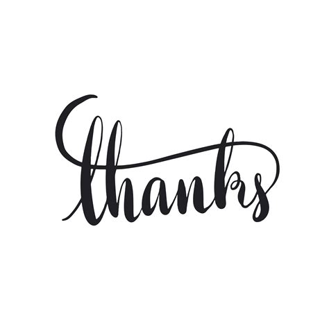 Thanks typography wording style vector - Download Free Vectors, Clipart ...