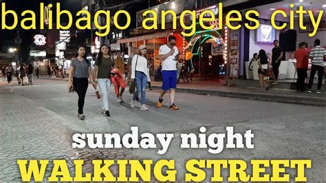 Walking Street Balibago Angeles City And Astro Park Youtube