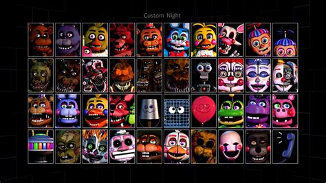 Ultimate Fnaf 6 Custom Night With The Full Roster Youtube