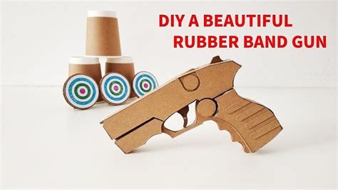 06:31 from this video you will learn how to make a rubber band gun for kids at home using old cardboard box. Pin on DIY: CardBoard-Rubber Band Gun