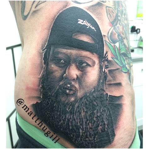 I didn't go crazy until maybe four, five years ago. Action Bronson Hand Tattoo
