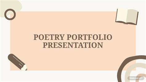 Poet Portfolio Presentation Template Download In Pdf Powerpoint