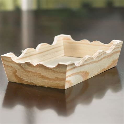 1.2 out of 5 stars, based on 6 reviews 6 ratings current price $19.58 $ 19. Small Unfinished Wood Tray | Wood tray, Wood crafts ...