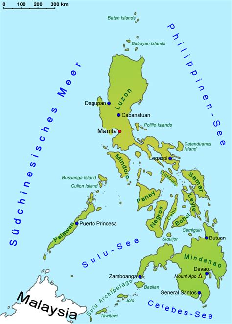Philippinen Geografie Landkarte Länder Philippinen Goruma