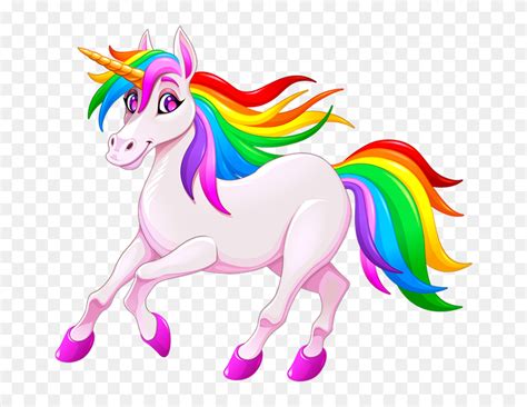 Cartoon Rainbow Unicorn Clipart 5745687 Pinclipart