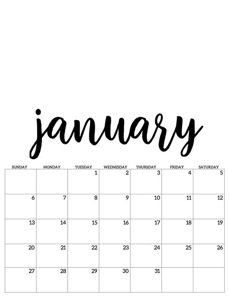 January Januar Kalender Calendar 2019 Januar Kalender Kalender 2019