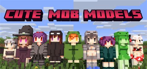 Mcpedl Anime Texture Pack Cute Mob Model Addon Bedrock Port New My