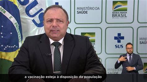 A informação foi confirmada à reportagem pelo ministério da saúde. Pronunciamento do ministro da Saúde, Eduardo Pazuello - 06 ...