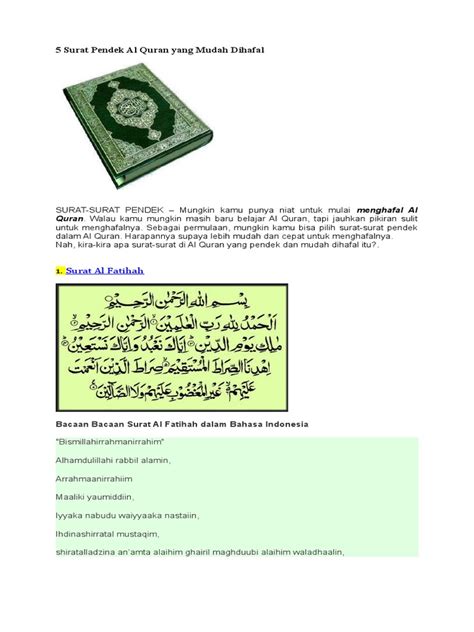 Surat ini termasuk surah makkiyah. 10 Surat Pendek Yang Mudah Dihafal - Bagi Contoh Surat