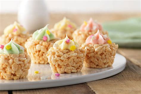 Cook up mouthwatering delicacies on easter prepare something very special for easter celebrations and parties. Mini "Cupcake" Crispy Treats Recipe - Kraft Canada