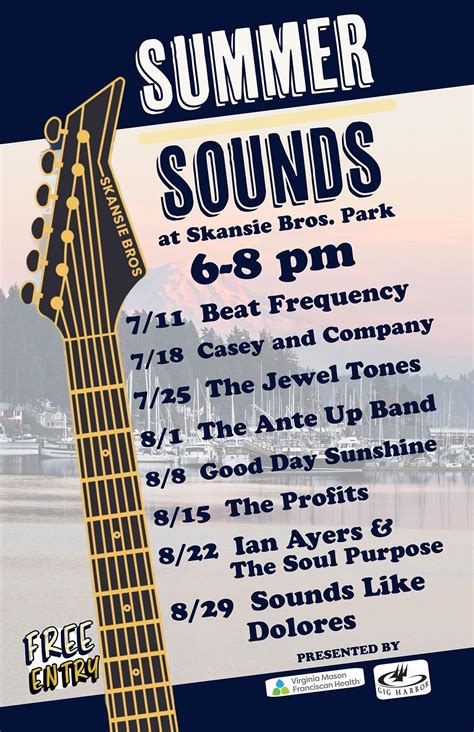 Gig Harbor Summer Sounds at Skansie Brothers Park and Netshed in Gig