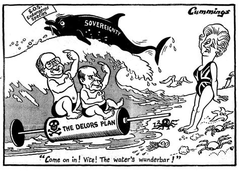 Mit perestroika und glasnost trug er maßgeblich dazu bei, dass sich immer mehr völker von der sowjetunion abwendeten. Caricature de Cummings sur le Plan Delors (28 juin 1989 ...