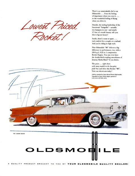 1956 Oldsmobile Ad 13 Sales Ads Auto Sales Vintage Cars 1950s