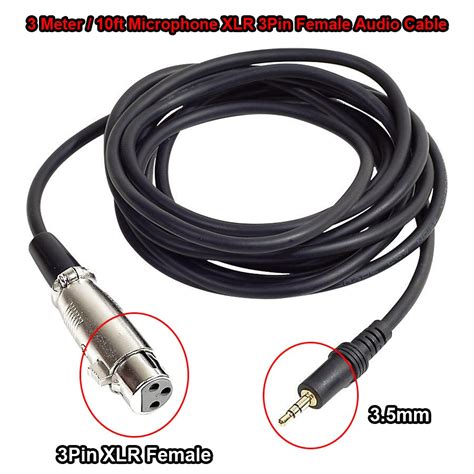 Xlr 3pin Female F F Audio Adapter Connector For Mic Microphone Karaoke Pa System Computer Cables