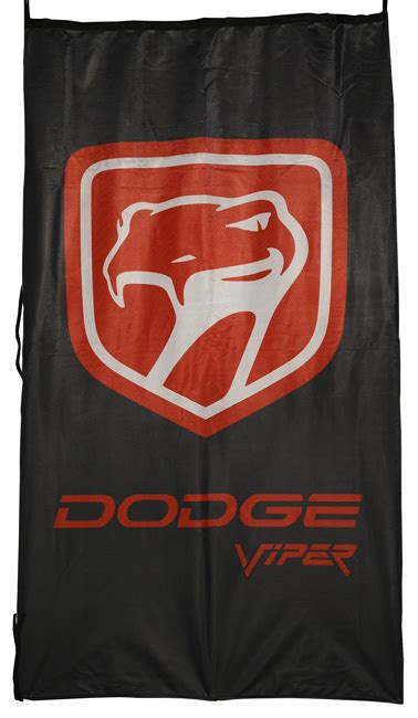 Dodge Viper Vertical Black Flag Banner 5 X 3 Ft 150 X 90 Cm Flags