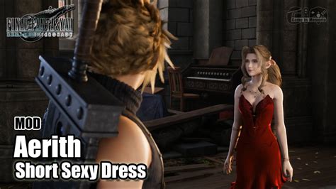 Aerith Short Sexy Dress Mod Final Fantasy Vii Remake Intergrade