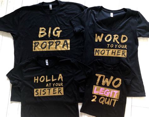 Its so cute the number two has little mickey ears and. 2 legit two quit family birthday shirts, 90's hip hop ...
