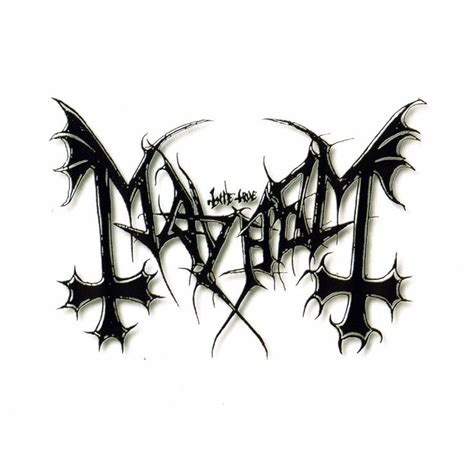 Mayhem Logo Black Metal Temas De Rock Lugares