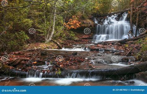 Michigans Wagner Falls Stock Photography 34263884